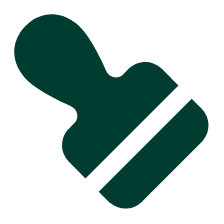 Pinsel Symbol für präzise Malerarbeiten und hochwertige Lackierarbeiten