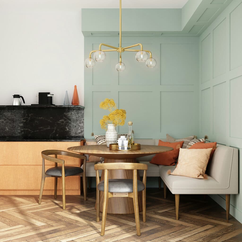 Moderne Wandgestaltung Ideen für Wohnzimmer